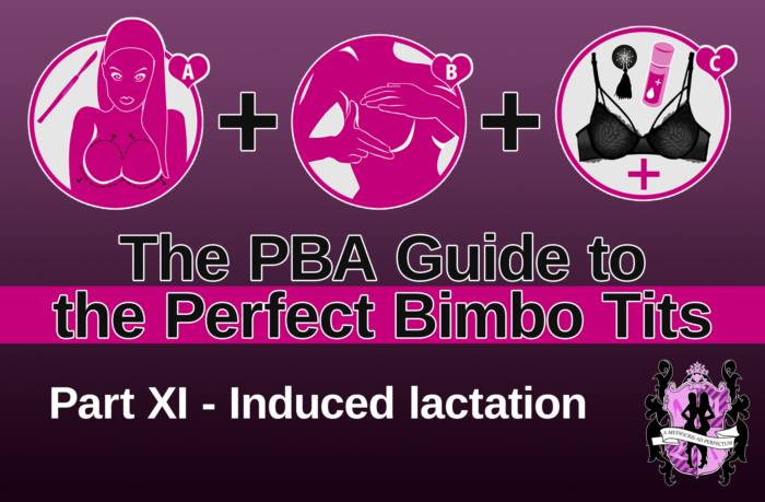 Induced Lactating Lesbians - 11. The perfect bimbo tits - Induced lactation - Pink Bimbo Academy