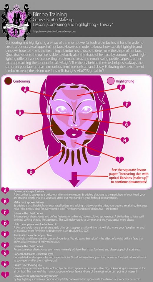 The PBA Guide To Bimbo Makeup Contouring And Highlighting Pink Bimbo Academy