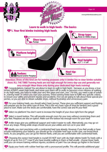 The PBA Guide to Bimbos and High Heels - 8. Tutorial: “How to learn and ...
